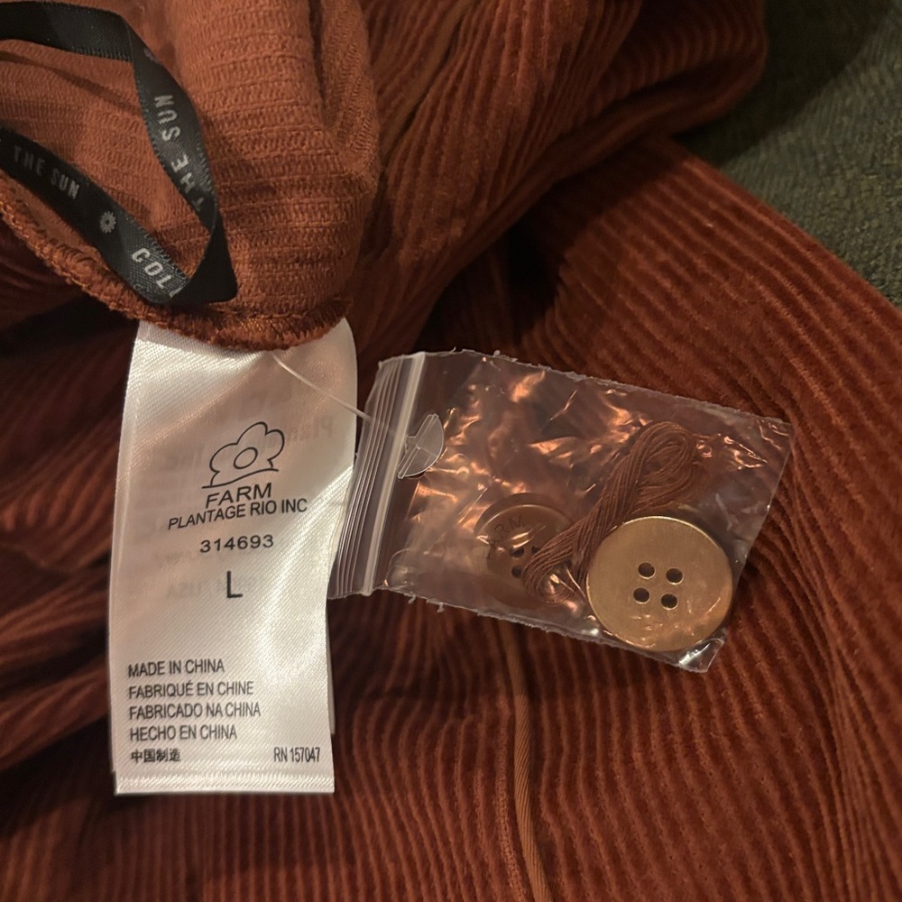 FARM Rio Rust Corduroy Pants - Picture 10 of 10